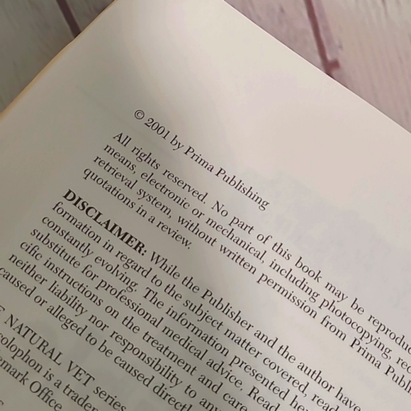 Y2K 2001 Paperback Natural Holistic Health Bible for Cats & Dogs Book Natural - Picture 7 of 12